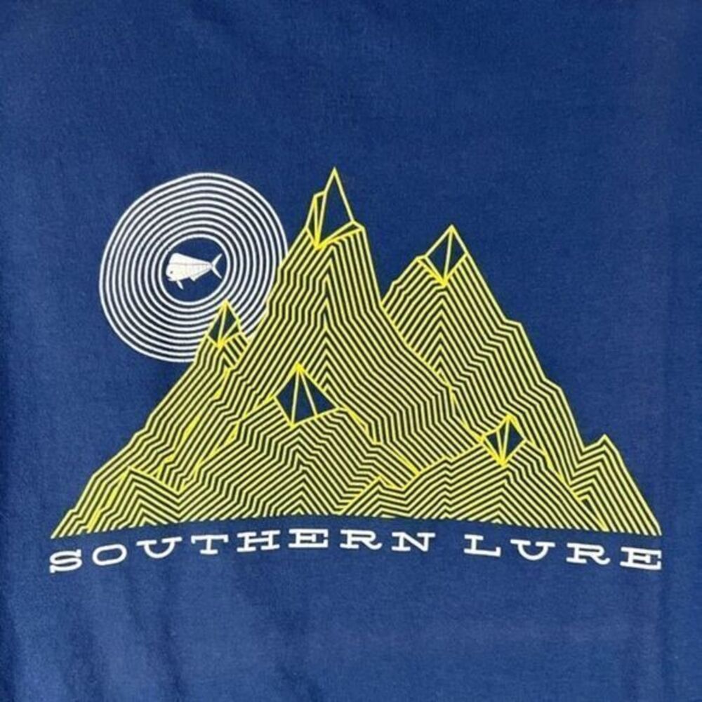 Southern Lure‎ short sleeve boys large graphic blue T-shirt pocket logo cotton - Picture 3 of 5
